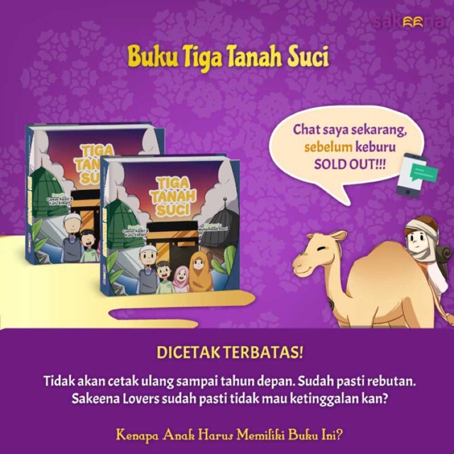 Buku Tiga Tanah Suci by Sakeena