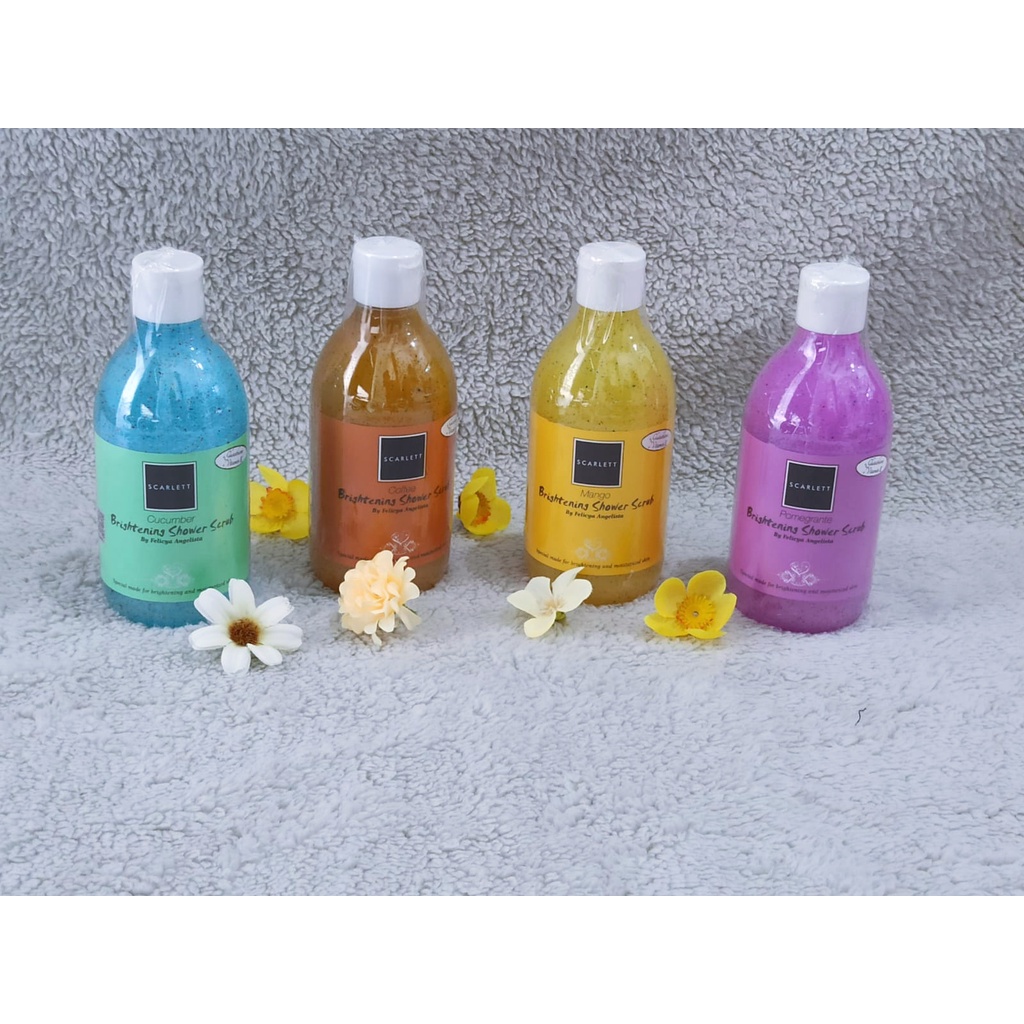 Scarlett Whitening Shower Scrub Halona.id