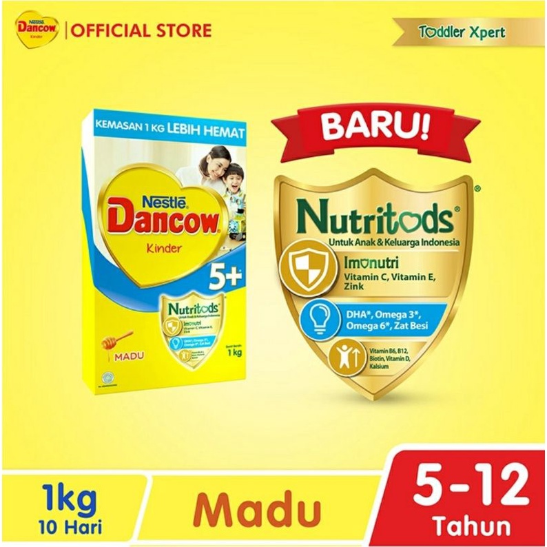 

SUSU DANCOW 5+ MADU 1 KG Susu Pertumbuhan Untuk Anak Usia 5 Tahun