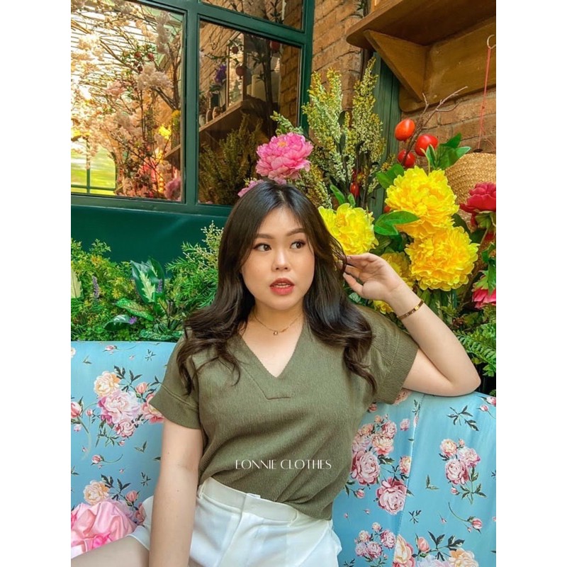 MADEWELL V-NECK SETLIST BOXY TOP