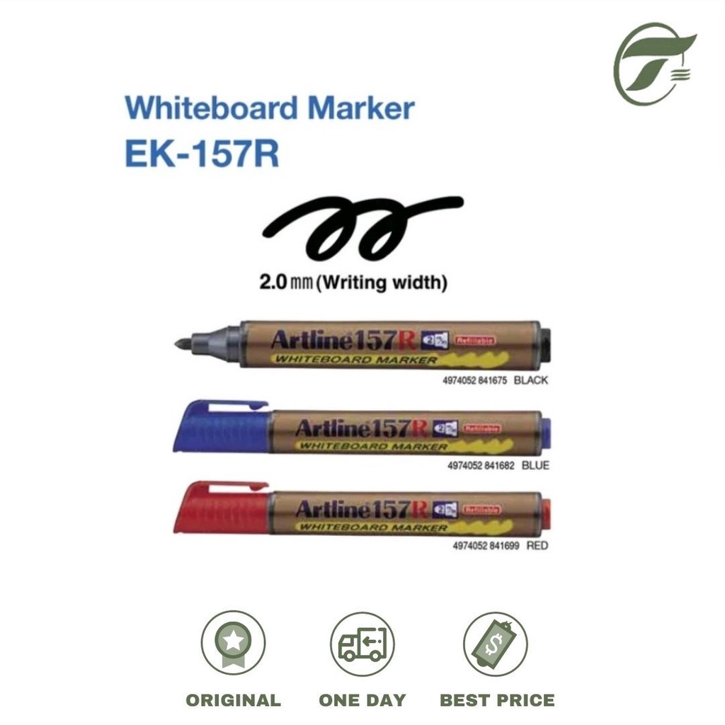 

SPIDOL WHITEBOARD EK-157R REFILLABLE ARTLINE (HITAM/MERAH/HIJAU)