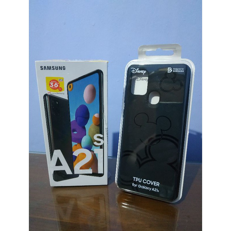 Hp Samsung Galaxy A21s Ram 6/128 Gb bonus lather case black