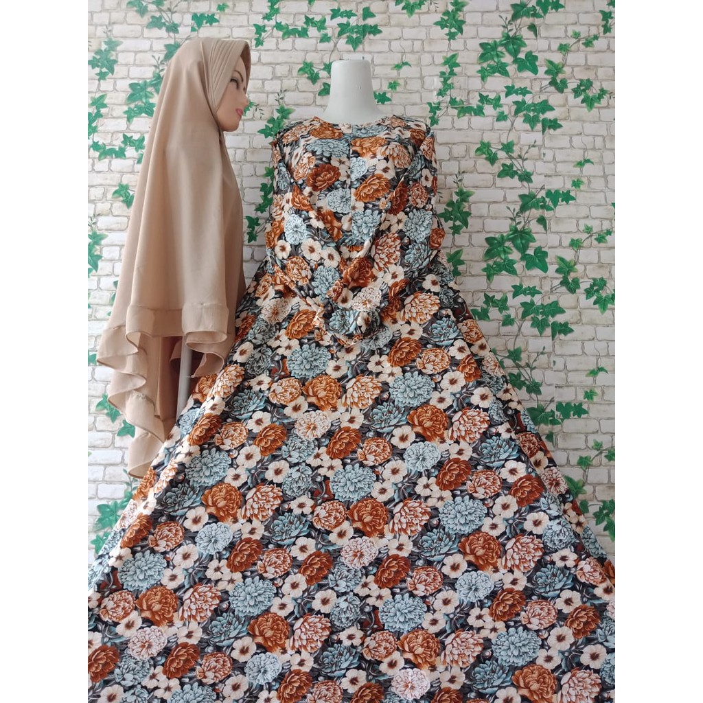 REALPICT GAMIS MISBI MOTIF 381 SIZE JUMBO SYARI HIJAB BUSUI FASHION WANITA SET KHIMAR BUBBLEPOP