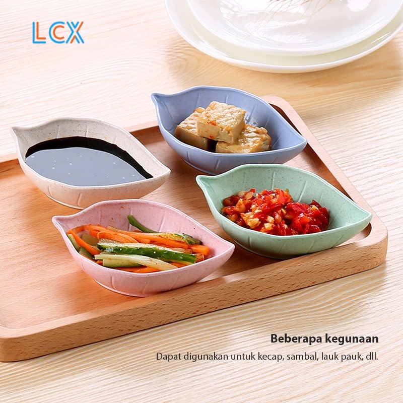 LCX MANGKOK DAUN TEMPAT SAMBAL KECAP IMPOR HIGH KECAP IMPOR HIGH QUALITY VS-53