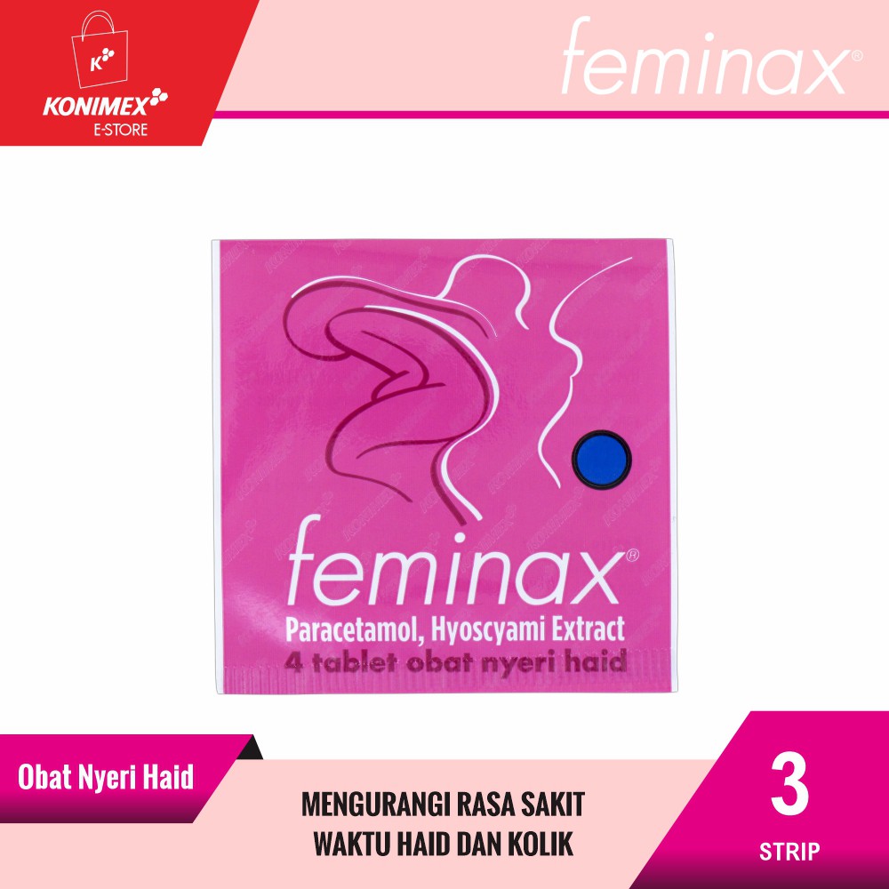 Feminax Obat Nyeri Haid Aman Dan Manjur Stay Active 3 Strip Isi 4