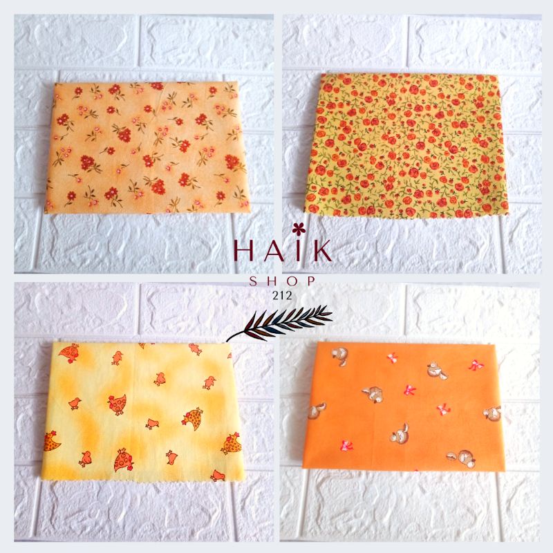 Kain Perca Motif Bunga & Binatang (Pcs)