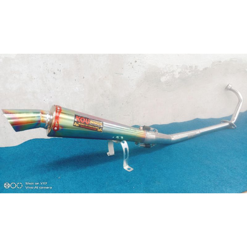 Knalpot Racing KOU mahachai Karisma karisma D karisma X Kirana Revo absolute Revo Revo fit Blade 110