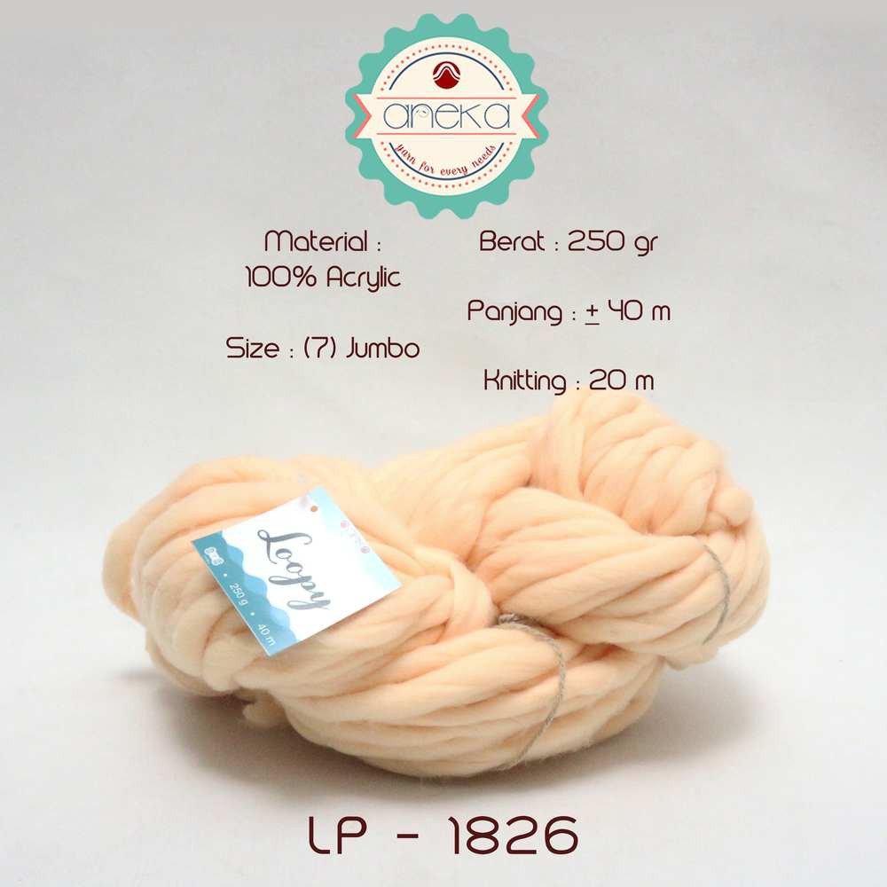 Benang Wol / Wool Ekstra Tebal - LOOPY YARN - 1826