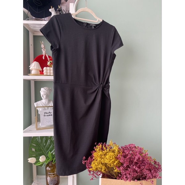 Exp** ruched sleeved dress / sisa export