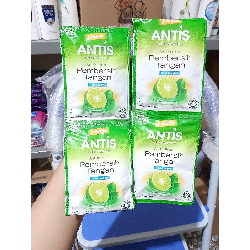 Antis Handsanitizer Sachet Jeruk Nipis 24 ml