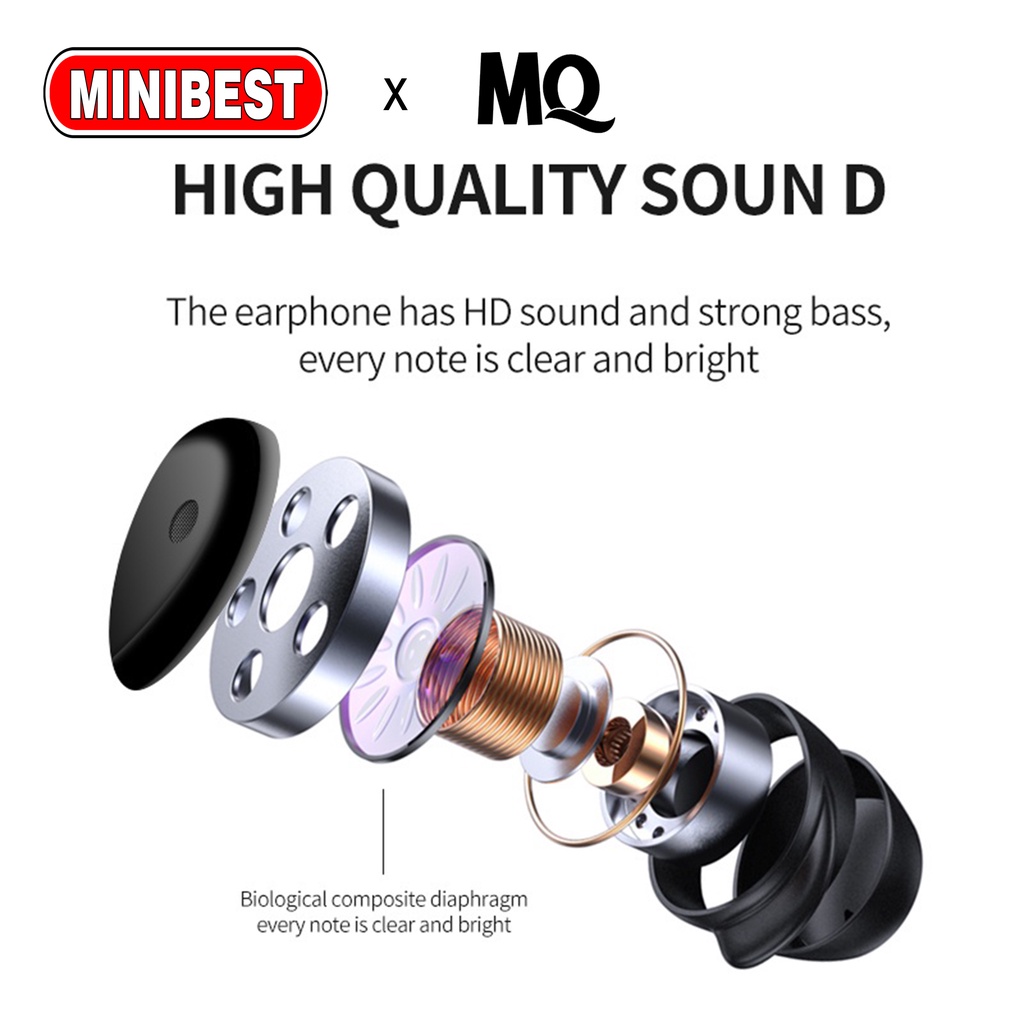 [MB] ORIGINAL HANDSFREE/EARPHONE/HEADSET SUPER BIG BASS MQ-02 NEW