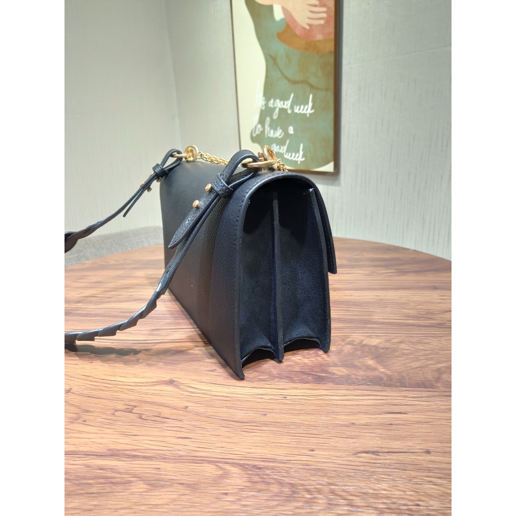 [Instant/Same Day]931   81688  19cm/27cm Original TB cowhide material lady single shoulder bag cross body bag handbag chain bag