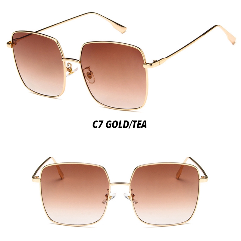 (YUZHU) Bayar di Tempat Korean Ulzzang Fashion Besi Frame Kacamata Wanita/Pria Eyeglasses