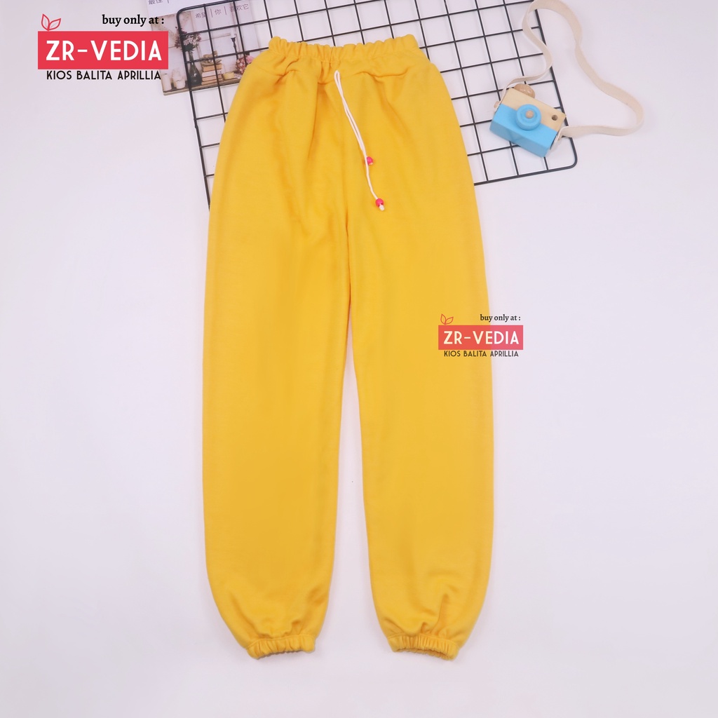 (UNIVERSAL) Jogger Molly uk 5-12 Tahun / Celana Panjang Anak Laki Laki Perempuan Jogger Polos Import ZR Vedia