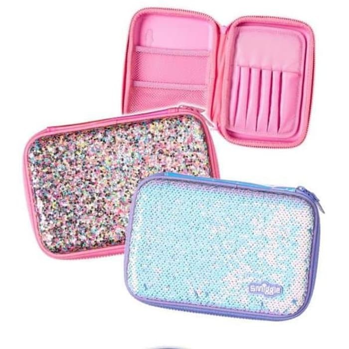 

[READY] Kotak Pensil Smiggle reverse sequin hardtop pencil case