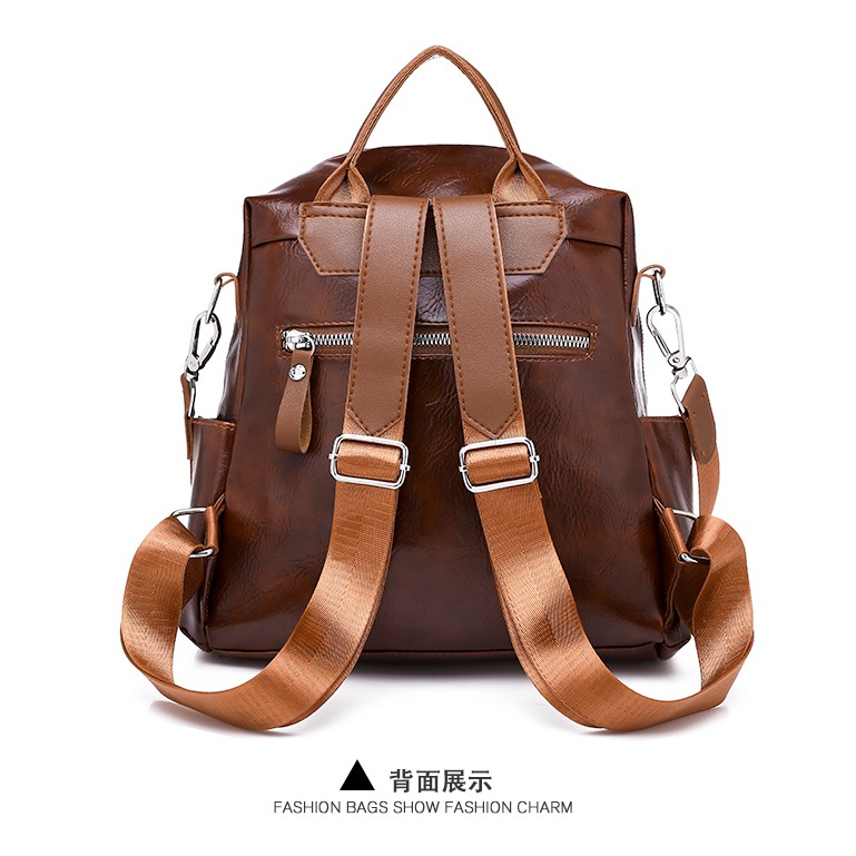 COD√ Multifungsi Selempang Tas Ransel Wanita  Backpack Punggung IMPORT FASHION CANTIK sling bag 6991