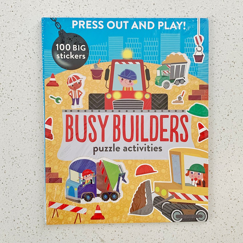 BUSY BUILDERS PUZZLE ACTIVITIES ACTIVITY BOOK BUSY BOOK BBW