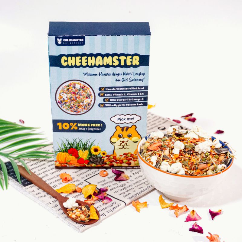 Cheehamster Food @100gr x 12pack (GROSIR) Makanan Hamster