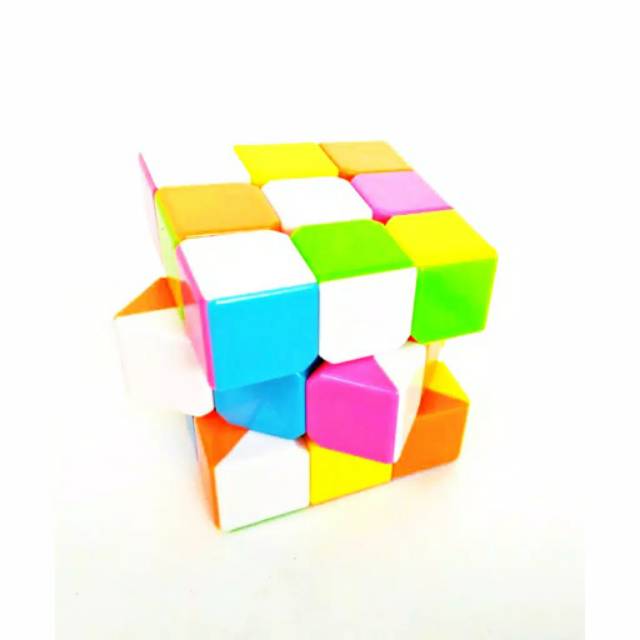 Rubik Cube 3x3 Magic Cube Stickerless Mainan anak Murah