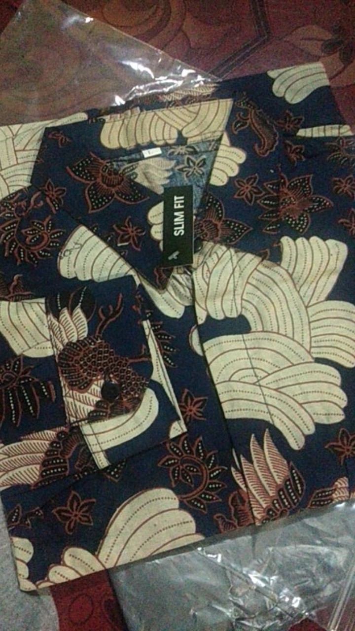 Kemeja Batik Pria Lengan Panjang Size M L Xl Bswart Batik Ns0502 Batik Pria Lengan Panjang