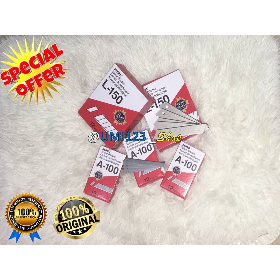 

PROMO ISI CUTTER MERK KENKO L-150 dan A- 100!!!! HARGA MURAH MERIAH!!!