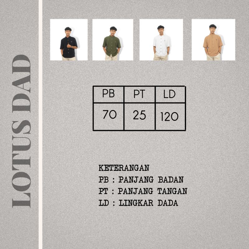 LOTUS MOM AND DAD - FAMILY SET - KEMEJA WANITA KEMEJA PRIA-2