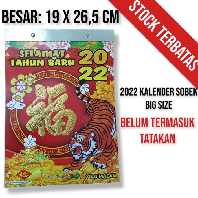 

calender 2022 Kalender Sobek Harian Lokal ukuran BESAR