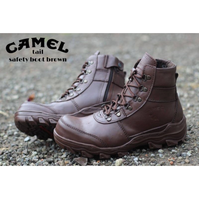 BEST PRODUCT - Sepatu original boots pria work &amp; safety kulit asli touring outdoor proyek gudang