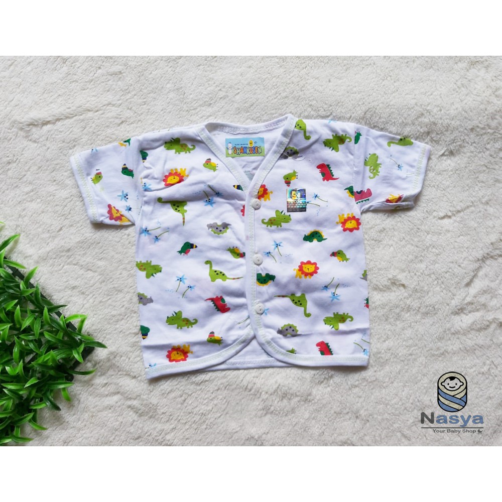 [B-003] Setelan Baju Bayi Lengan Pendek New Born merk Shankusen kualitas SNI halus lembut murah