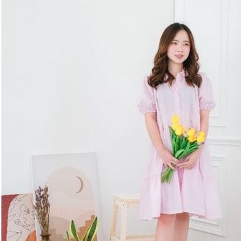 BAJU WANITA KOREA MURAH - JANGMI DRESS [LAUDRE]