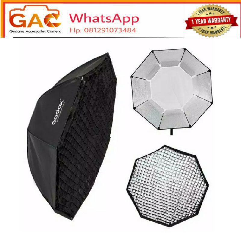 paket GAC lampu GODOX SL-60W + softbox SB-FW120 octagonal GRID + lightstand TAKARA SPIRIT 3