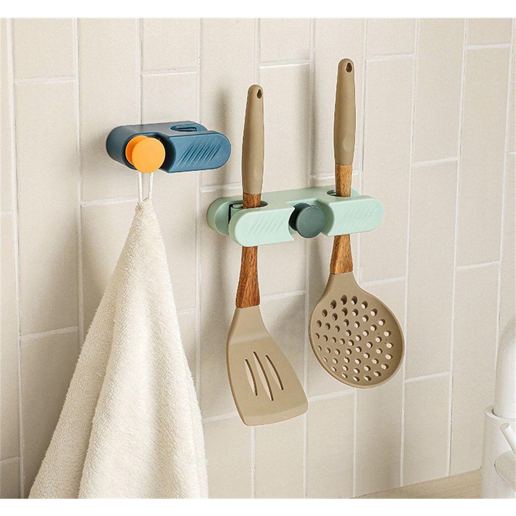 Lily Mop Holder Aksesoris Dapur Rumah Self Adhesive Brush Hook