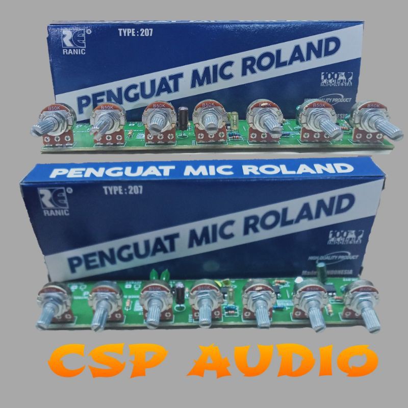 Kit penguat mic/channel mixer Rolland