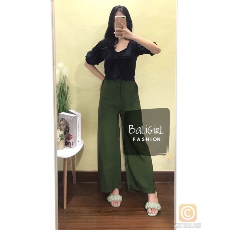 CELANA HW KULOT KANCING RAYON PREMIUM