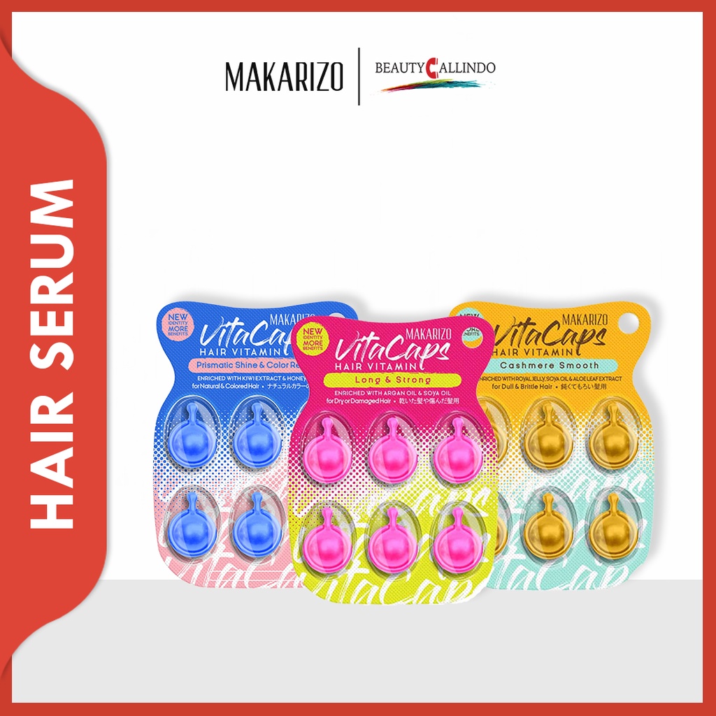 Makarizo Vitacaps Hair Vitamin 6X1ml | Serum Rambut