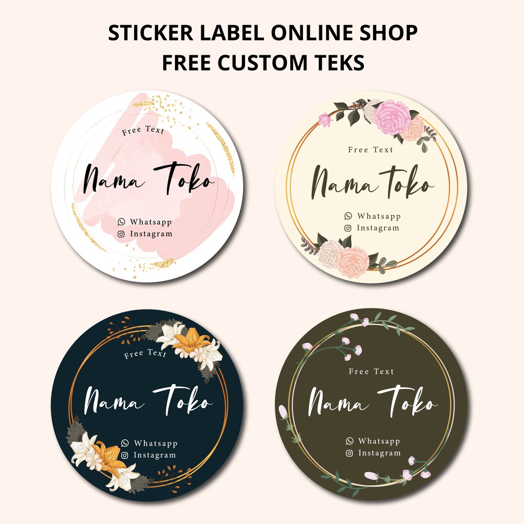 

Sticker Online Shop Bisa Custom - Sticker Label - Stiker Kemasan - sticker olshop murah - Sticker makanan - Sticker untuk toples
