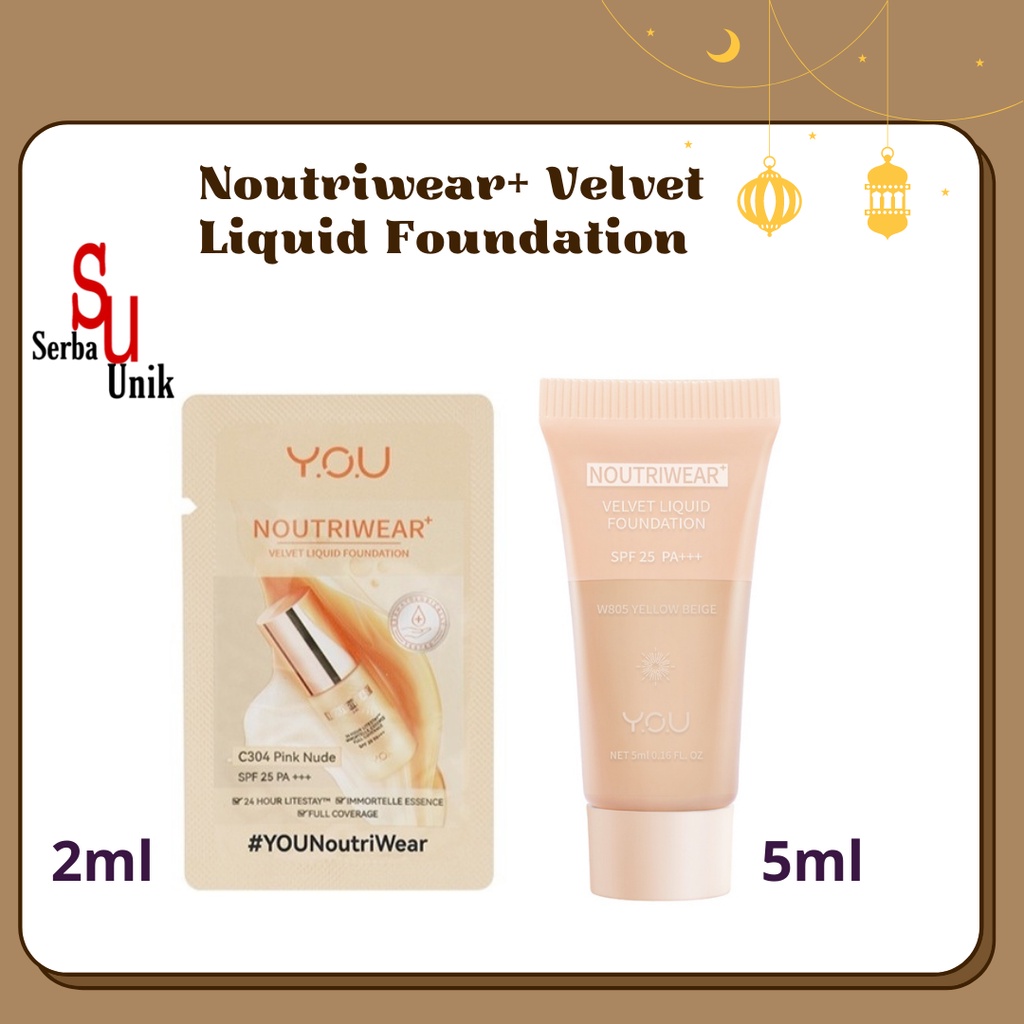 You Noutriwear+ Velvet Liquid Foundation 5ml