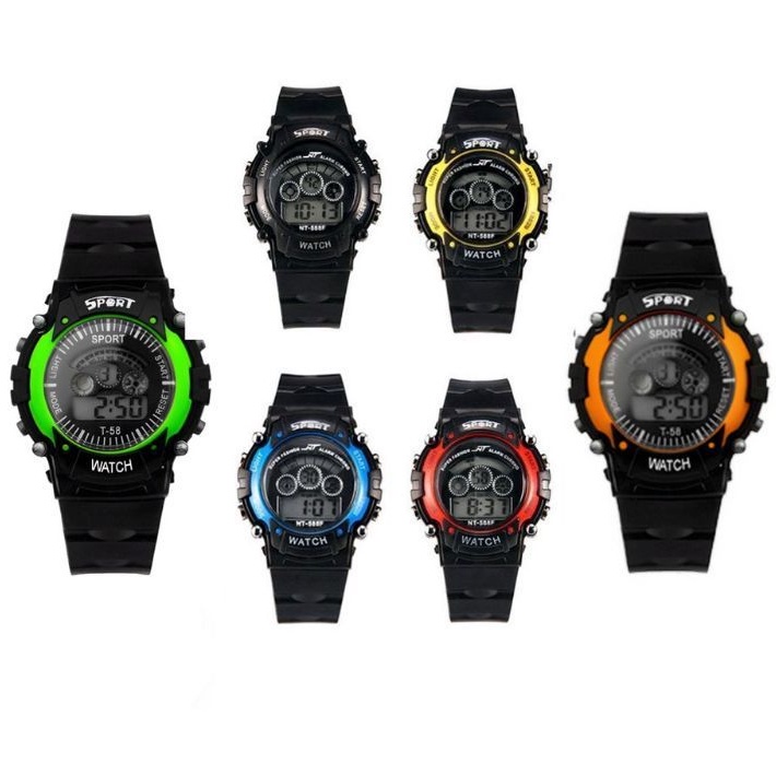 Bundara.id Fa-909 Best seller Berlampu Jam Tangan Sport Anak jam digital