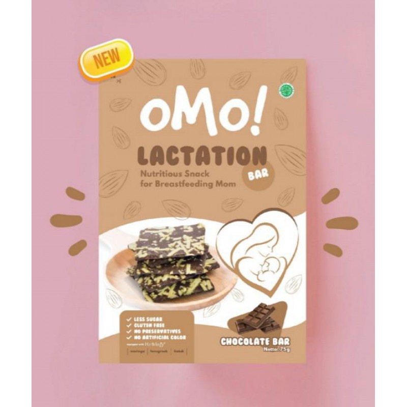 

OMO! Lactation Bar Snack Ibu Menyusui Rasa Chocolate/Matcha/Cheese 75 Gram