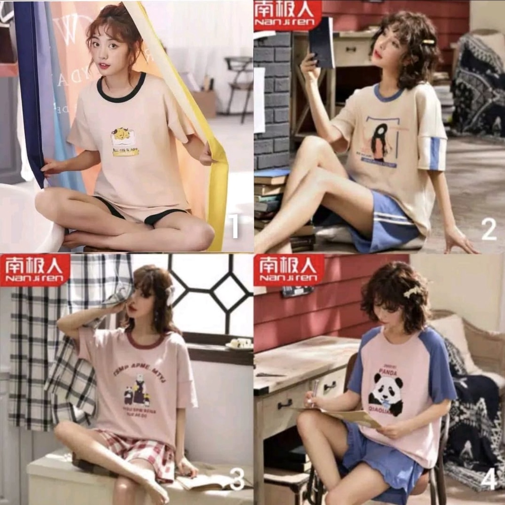 baju tidur hotpants wanita bahan spandek import