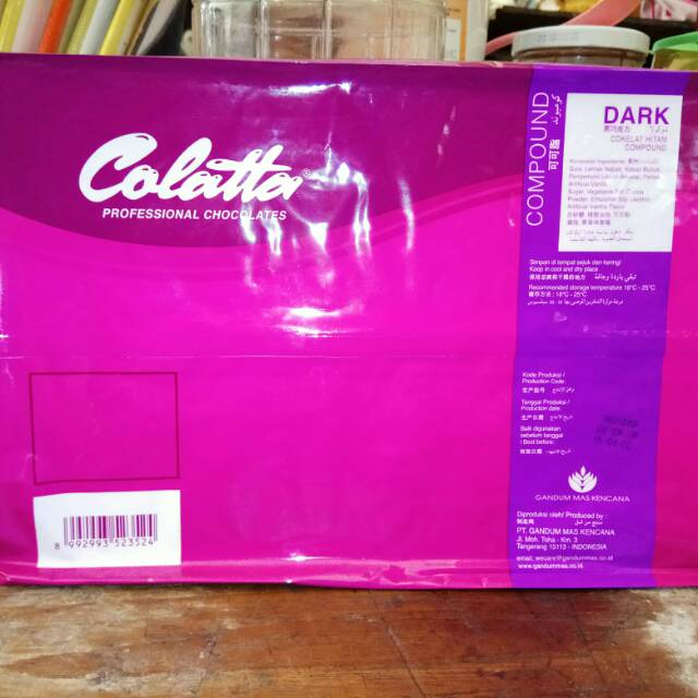 

Colatta Dark Compound coklat batang/block murah packing ori 1 kg