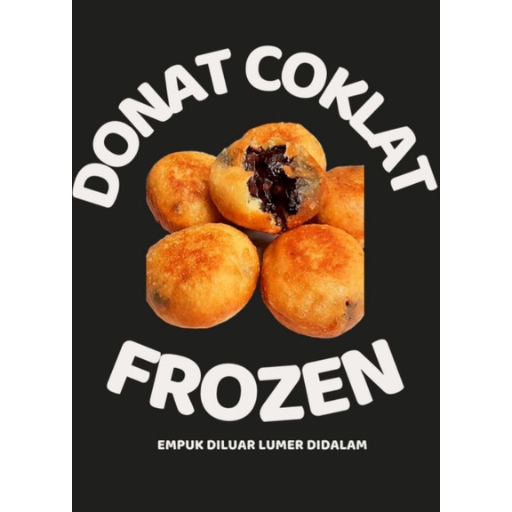 

frozen food roti goreng isi coklat lumer dan isi keju frozen food/donat coklat /donat frozen food/donat keju/donat chesee