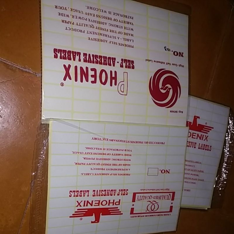 

Label no.123 no.111 no.121 (1 pack isi 7 lembar)