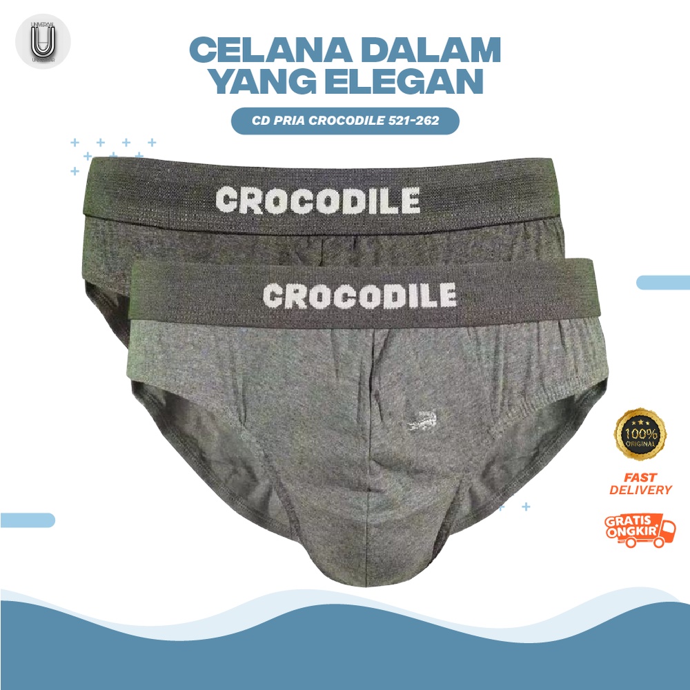 Daleman Celana Dalam Pria Dewasa Crocodile Sempak Cowok Laki Laki Terlaris Kode 521-262 By Universal Underwear