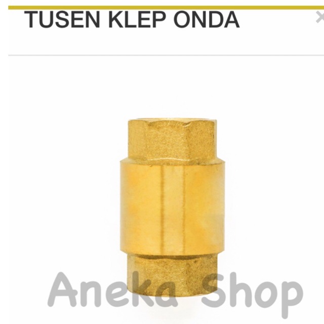 Tusen Klep 2 inch Kuningan Onda