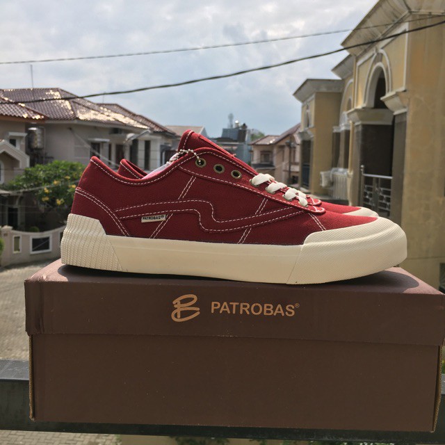 Sepatu Sneakers Pria Patrobas Equip Low Black White / Charcoal Grey / All Black / Navy / Gum / Maroon Original 100%-6