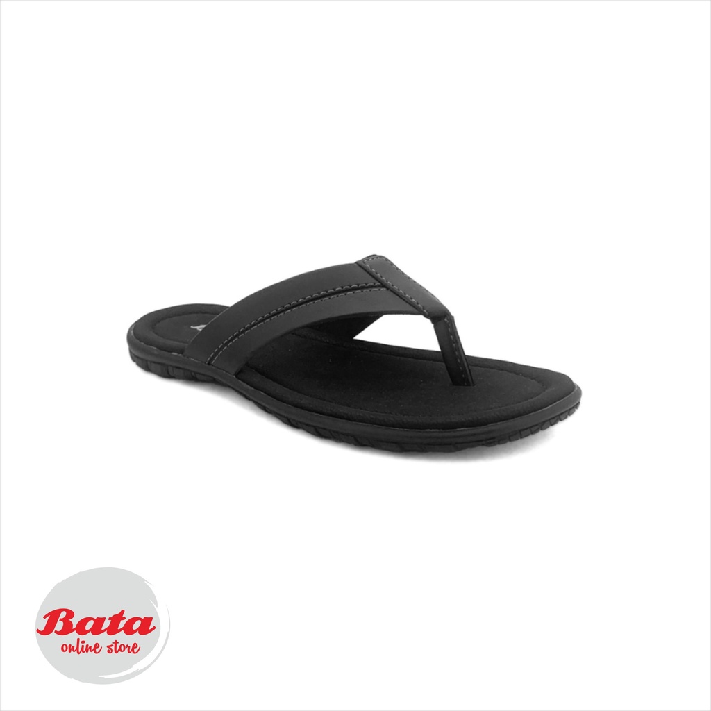 ORIGINAL Bata Sandal Pria Shazam Hitam - 8716606