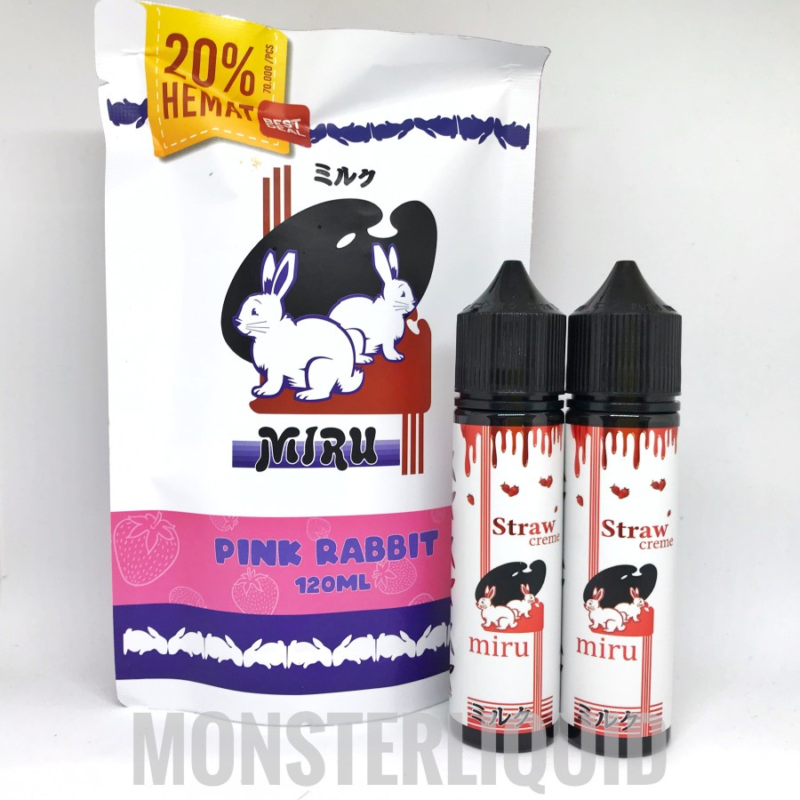 MIRU PINK RABBIT STRAWBERRY BY JOZOJO 3MG 60ML