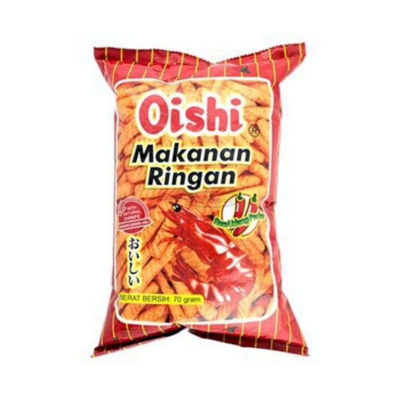 

Oishi Snack Kraker Udang Pedas 60G