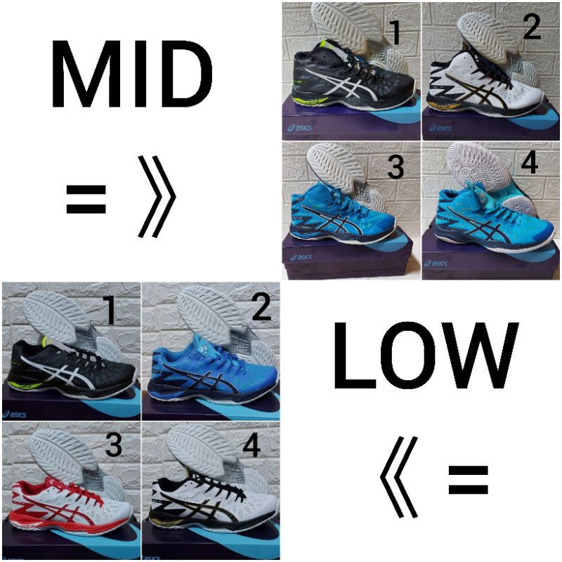 Terlaris Realpict Asics Gel V-Swift ff premium MID & LOW